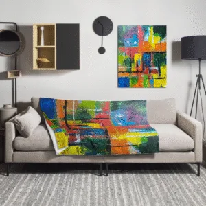 Poster and throw-blanket