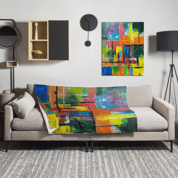 Poster and throw-blanket