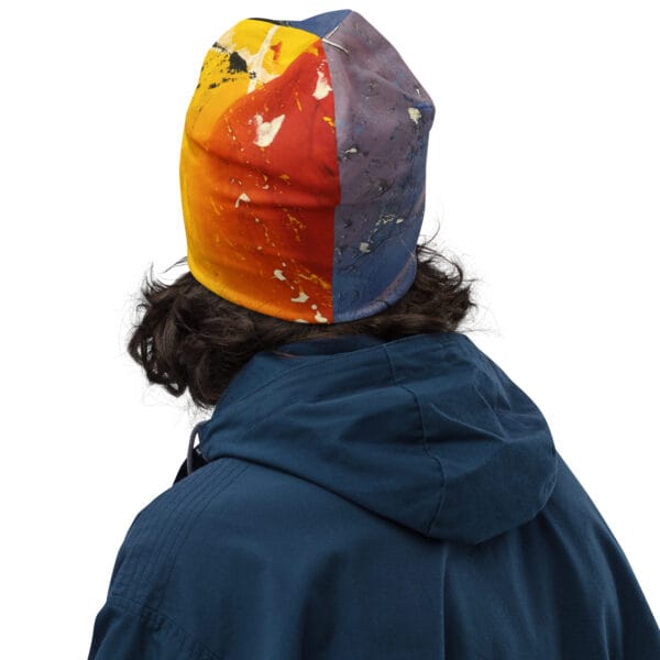 Abstract Print Beanie