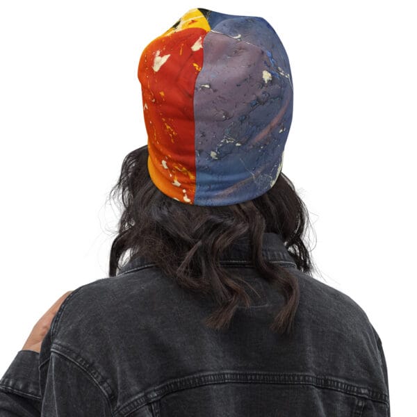 Abstract Print Beanie
