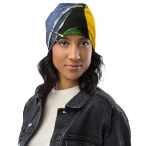 Abstract Print Beanie
