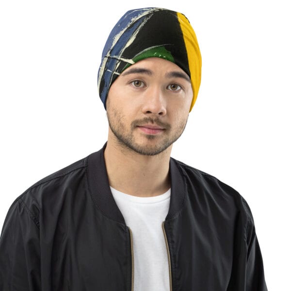 Abstract Print Beanie