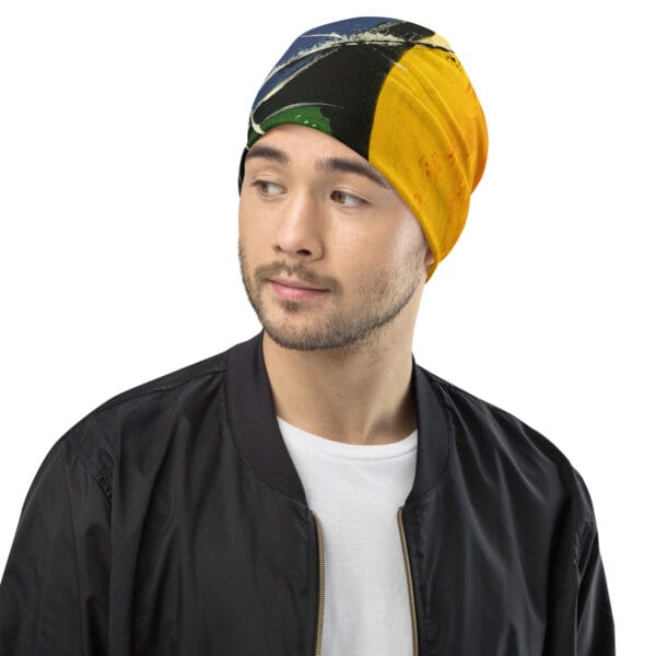 Abstract Print Beanie