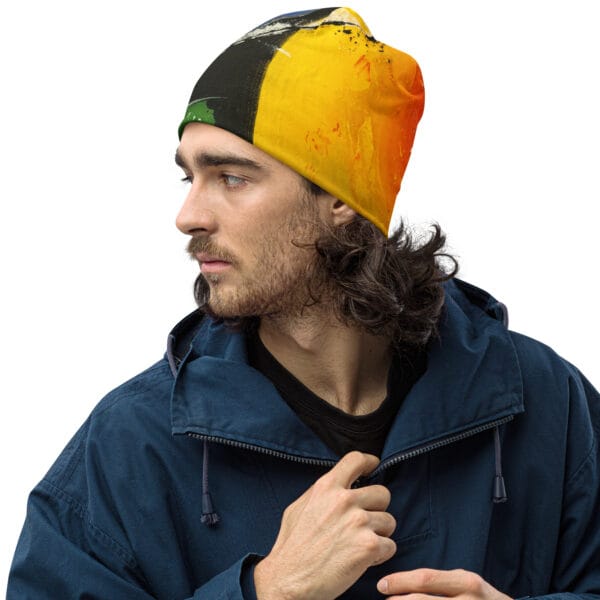 Abstract Print Beanie