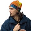 Abstract Print Beanie
