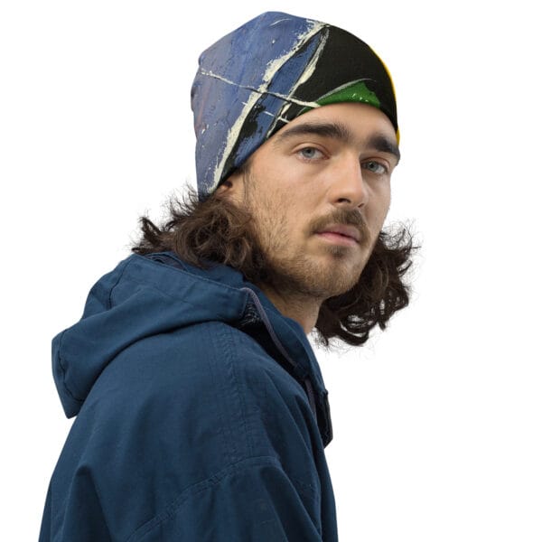 Abstract Print Beanie