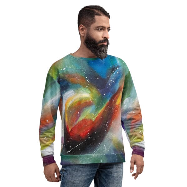 all-over-print-recycled-unisex-sweatshirt-white-front-685c159f960b5.jpg Unisex Sweatshirt - “Chromatic Whispers”