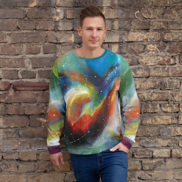 all-over-print-recycled-unisex-sweatshirt-white-front-685c159f96723.jpg Unisex Sweatshirt - “Chromatic Whispers”