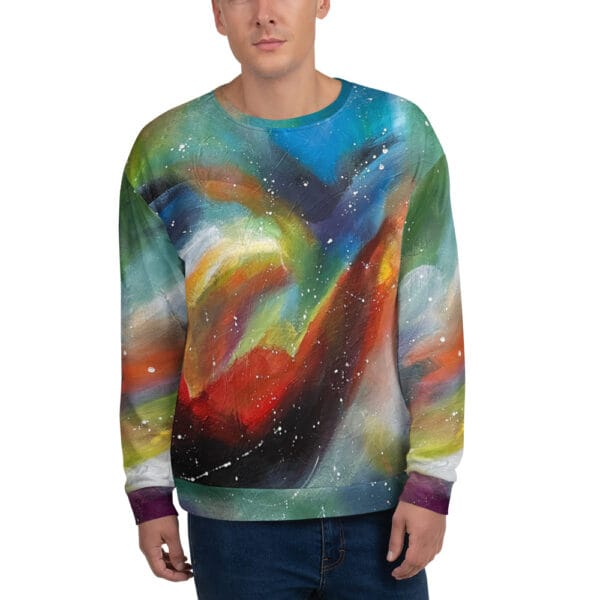 all-over-print-recycled-unisex-sweatshirt-white-front-685c159f96945.jpg Unisex Sweatshirt - “Chromatic Whispers”