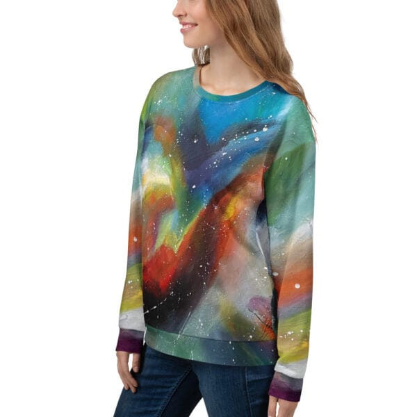 all-over-print-recycled-unisex-sweatshirt-white-left-front-685c159f9591e.jpg Unisex Sweatshirt - “Chromatic Whispers”