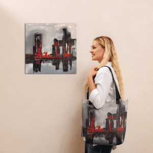 Tote Bag- "Fragments of Fire"