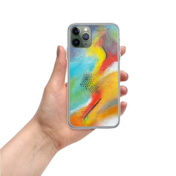 Clear Case for iPhone® -“Red Rasta”