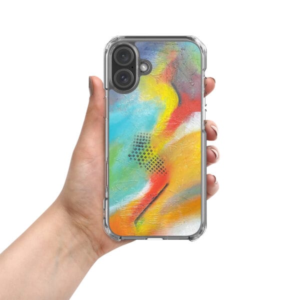 Clear Case for iPhone® -“Red Rasta”