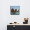 Abstract Cityscape Framed Poster