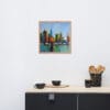 Abstract Cityscape Framed Poster