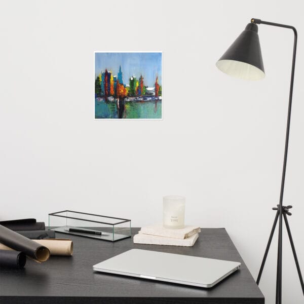 Abstract Cityscape Poster