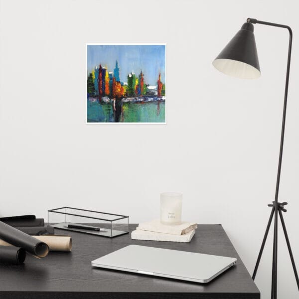 Abstract Cityscape Poster