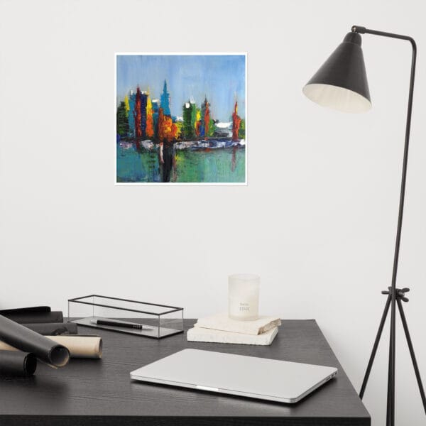 Abstract Cityscape Poster