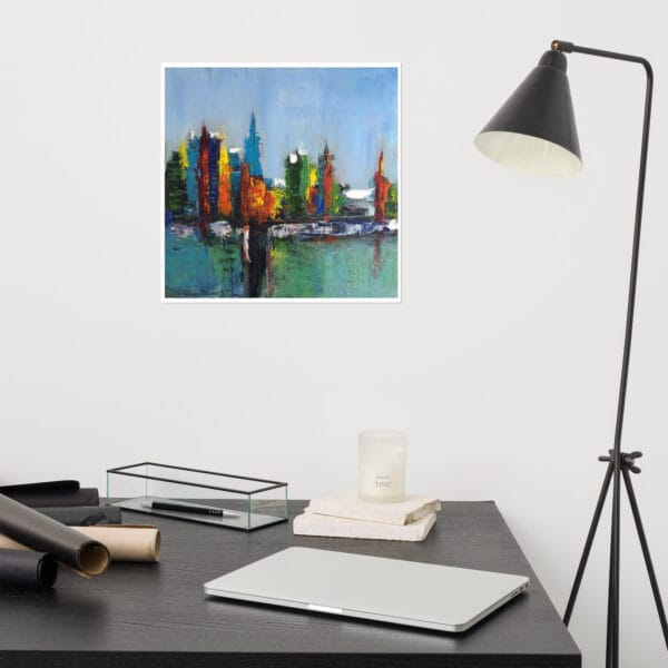 Abstract Cityscape Poster