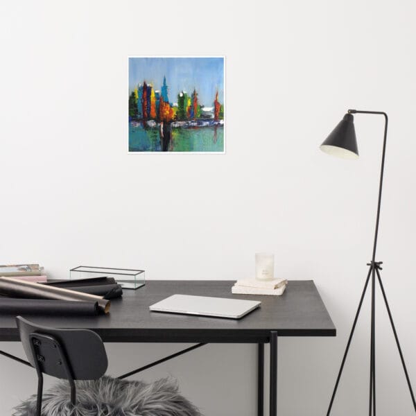 Abstract Cityscape Poster
