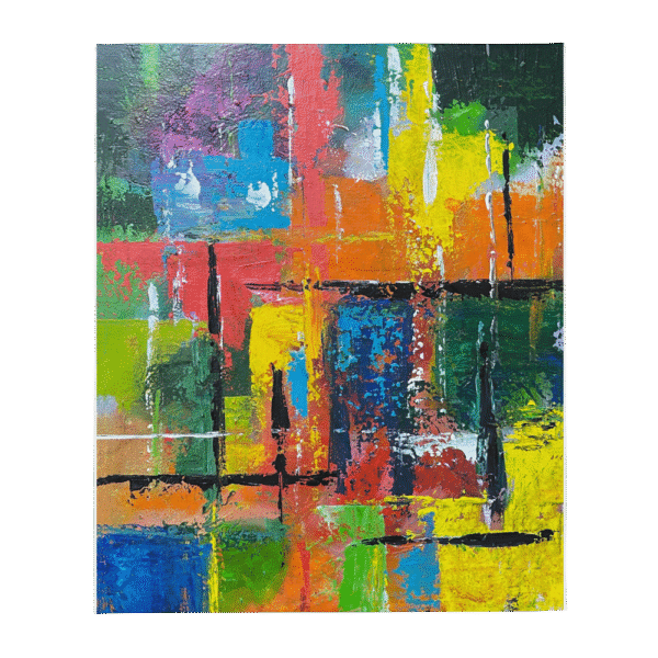 Abstract Throw Blanket
