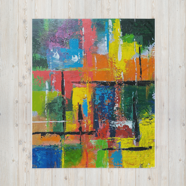 Abstract Throw Blanket