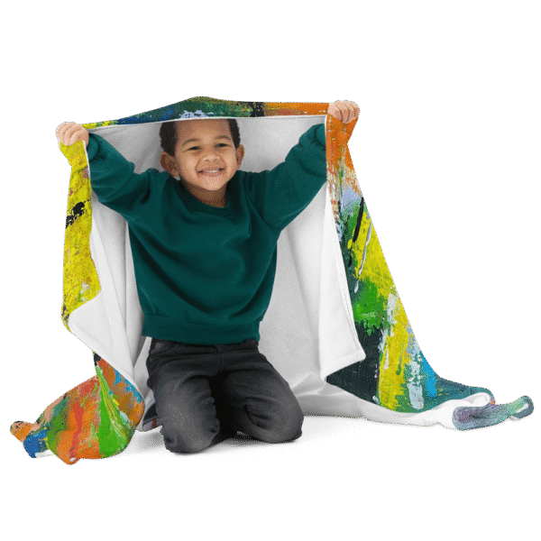 Abstract Throw Blanket