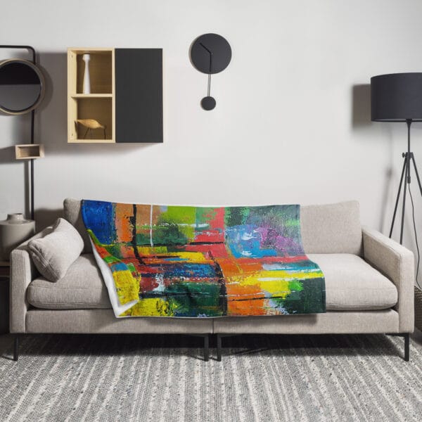 Abstract Throw Blanket