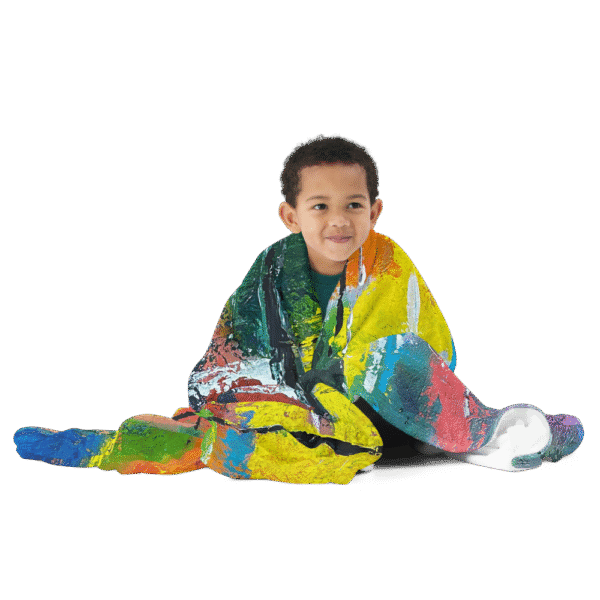 Abstract Throw Blanket