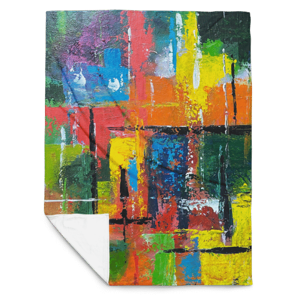 Abstract Throw Blanket