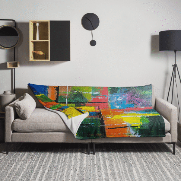 Abstract Throw Blanket