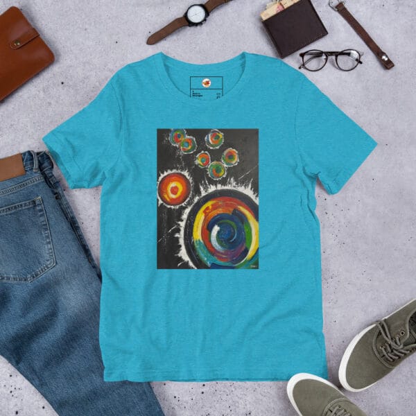 unisex-staple-t-shirt-heather-aqua-front-685a4a361a80c.jpg Abstract Unisex T-Shirt