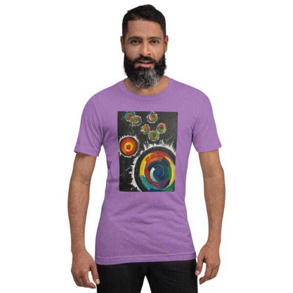 unisex-staple-t-shirt-heather-team-purple-front-685a4a36e5653.jpg Abstract Unisex T-Shirt