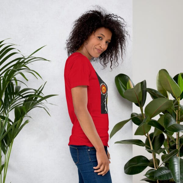 unisex-staple-t-shirt-red-right-685a4a36ecb24.jpg Abstract Unisex T-Shirt