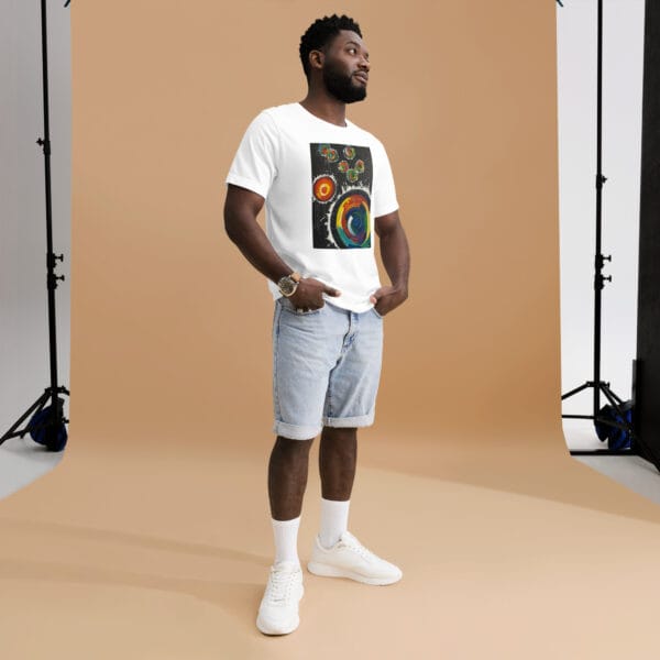 unisex-staple-t-shirt-white-front-685a4a3594c67.jpg Abstract Unisex T-Shirt