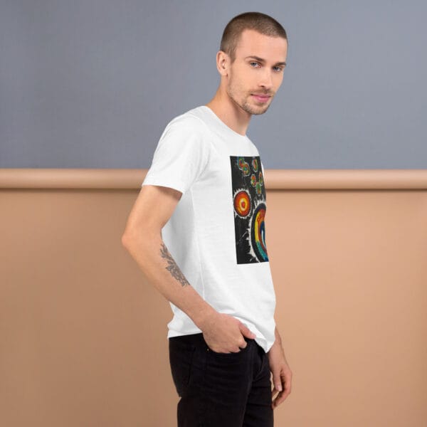 unisex-staple-t-shirt-white-right-685a4a3576d45.jpg Abstract Unisex T-Shirt