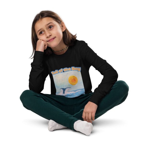 Youth Long Sleeve Tee - "A Whale Of A Time"