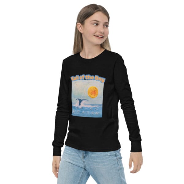 Youth Long Sleeve Tee - "A Whale Of A Time"