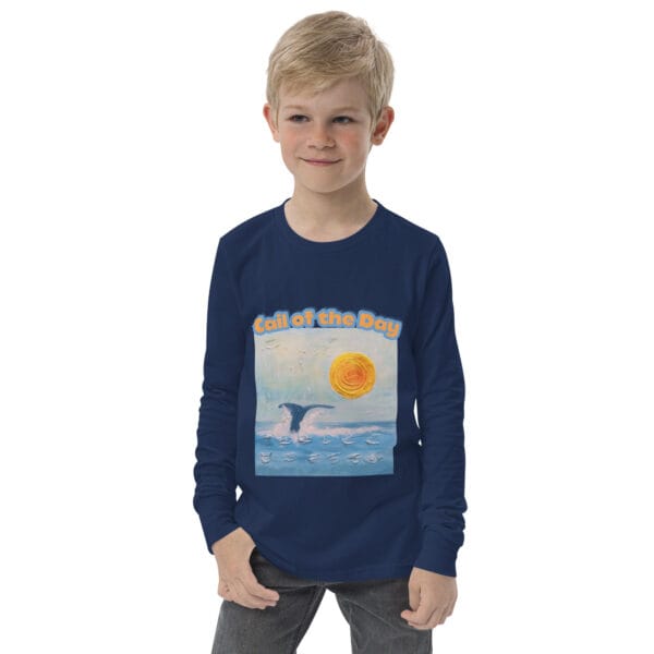 Youth Long Sleeve Tee - "A Whale Of A Time"