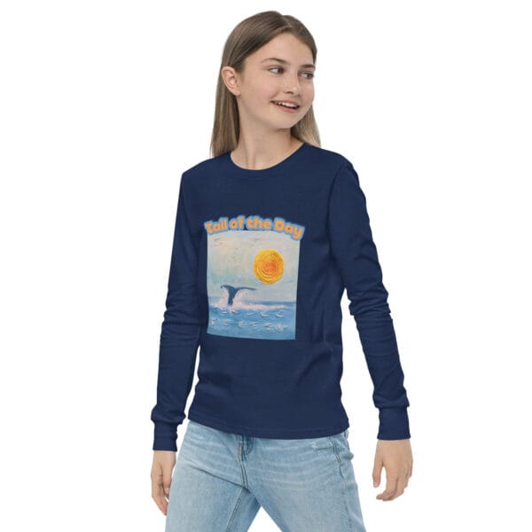 Youth Long Sleeve Tee - "A Whale Of A Time"