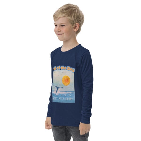 Youth Long Sleeve Tee - "A Whale Of A Time"