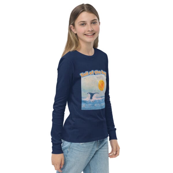 Youth Long Sleeve Tee - "A Whale Of A Time"