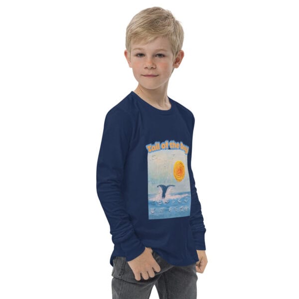 Youth Long Sleeve Tee - "A Whale Of A Time"