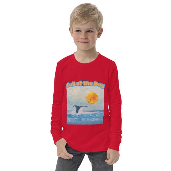 Youth Long Sleeve Tee - "A Whale Of A Time"