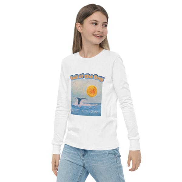 Youth Long Sleeve Tee - "A Whale Of A Time"