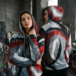 Abstract Unisex Hoodie | “Heartease”