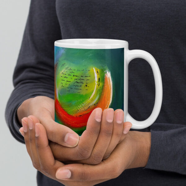 Abstract Glossy Mug - “Love of K”
