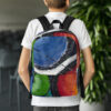Abstract Print Backpack - “Conversely Concave"