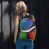 Abstract Print Backpack - “Conversely Concave"