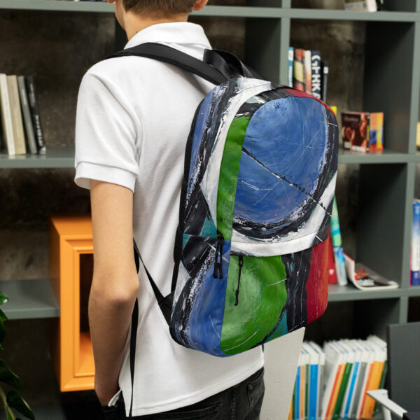 Abstract Print Backpack - “Conversely Concave"